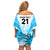 Custom Uruguay Rugby Off Shoulder Short Dress World Cup 2023 Go Los Teros - Wonder Print Shop