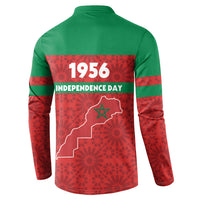 Morocco Independence Day 1956 Button Sweatshirt