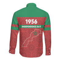 Morocco Independence Day 1956 Long Sleeve Button Shirt