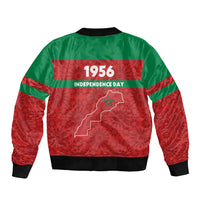 Morocco Independence Day 1956 Sleeve Zip Bomber Jacket