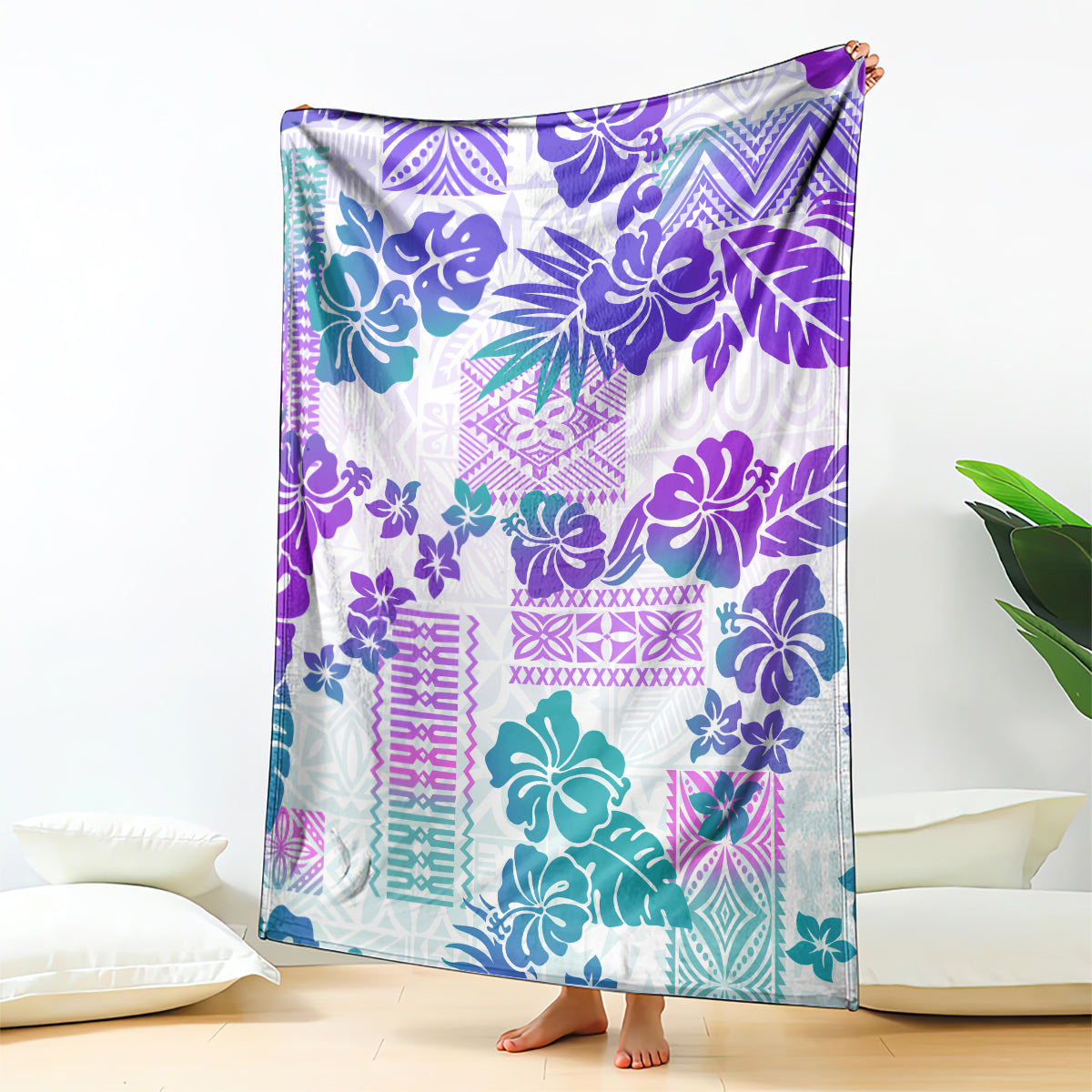 vintage-hawaii-blanket-hibiscus-tapa-tribal-with-hawaiian-quilt-pattern-purple