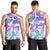 Vintage Hawaii Men Tank Top Hibiscus Tapa Tribal With Hawaiian Quilt Pattern Purple - Wonder Print Shop