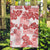 Vintage Hawaii Garden Flag Hibiscus Tapa Tribal With Hawaiian Quilt Pattern Red - Wonder Print Shop