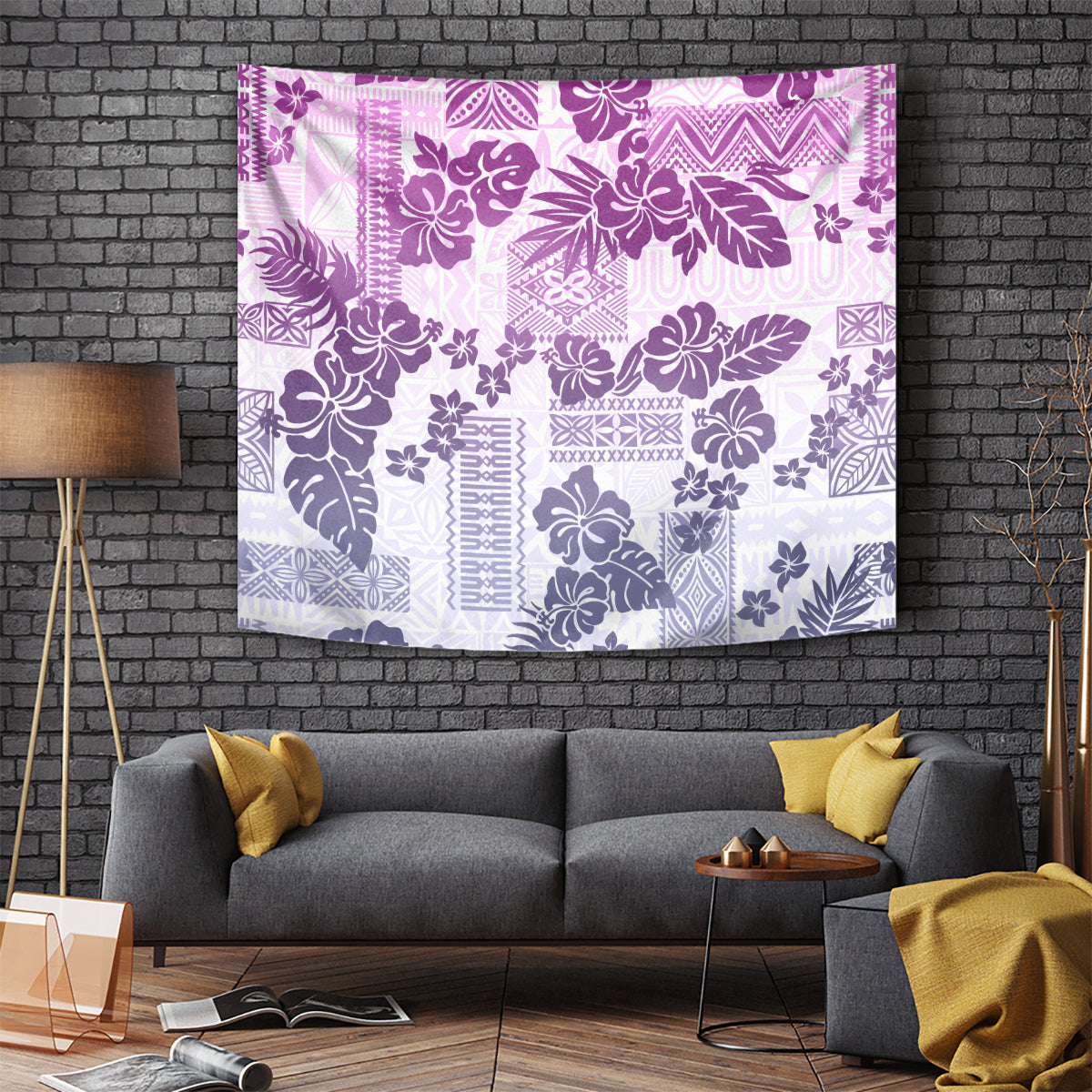 vintage-hawaii-tapestry-hibiscus-tapa-tribal-with-hawaiian-quilt-pattern-violet