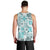 Hawaii Tapa Tribal Men Tank Top With Hawaiian Quilt Pattern Aqua - Wonder Print Shop