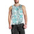 Hawaii Tapa Tribal Men Tank Top With Hawaiian Quilt Pattern Aqua - Wonder Print Shop