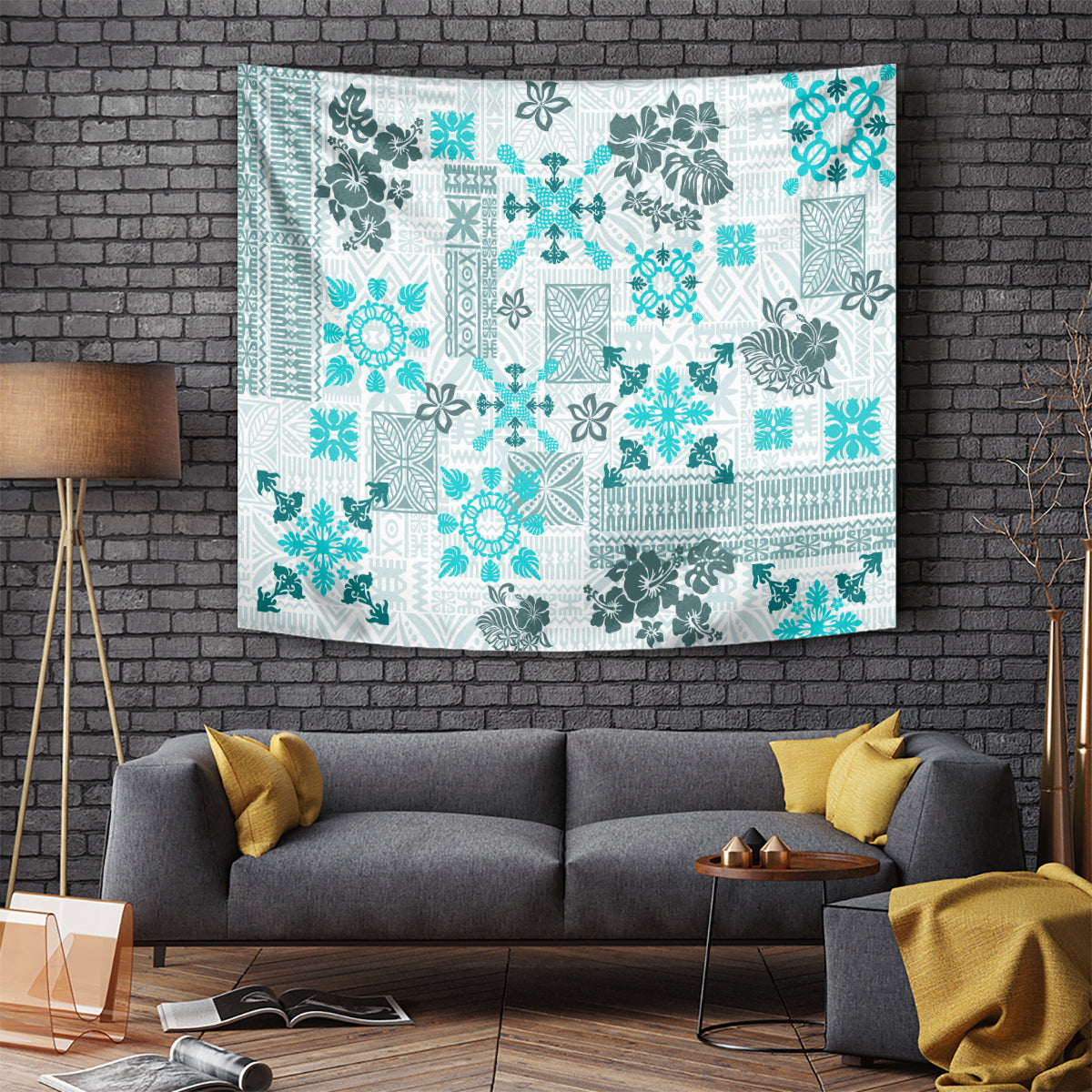 hawaii-tapa-tribal-tapestry-with-hawaiian-quilt-pattern-aqua