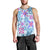 Hawaii Tapa Tribal Men Tank Top With Hawaiian Quilt Pattern Blue - Wonder Print Shop