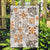 Hawaii Tapa Tribal Garden Flag With Hawaiian Quilt Pattern Gold - Wonder Print Shop