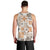 Hawaii Tapa Tribal Men Tank Top With Hawaiian Quilt Pattern Gold - Wonder Print Shop