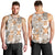 Hawaii Tapa Tribal Men Tank Top With Hawaiian Quilt Pattern Gold - Wonder Print Shop