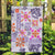 Hawaii Tapa Tribal Garden Flag With Hawaiian Quilt Pattern Violet - Wonder Print Shop