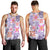 Hawaii Tapa Tribal Men Tank Top With Hawaiian Quilt Pattern Violet - Wonder Print Shop