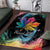 Rainbow Maple Leaf Area Rug Canada Pride Show Your Colors LT9 - Wonder Print Shop