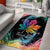 Rainbow Maple Leaf Area Rug Canada Pride Show Your Colors LT9 - Wonder Print Shop