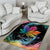 Rainbow Maple Leaf Area Rug Canada Pride Show Your Colors LT9 - Wonder Print Shop