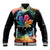 Rainbow Maple Leaf Baseball Jacket Canada Pride Show Your Colors LT9 - Wonder Print Shop