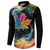 Rainbow Maple Leaf Button Sweatshirt Canada Pride Show Your Colors LT9 - Wonder Print Shop