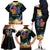 Rainbow Maple Leaf Family Matching Off The Shoulder Long Sleeve Dress and Hawaiian Shirt Canada Pride Show Your Colors - Wonder Print Shop