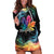 Rainbow Maple Leaf Hoodie Dress Canada Pride Show Your Colors - Wonder Print Shop