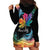 Rainbow Maple Leaf Hoodie Dress Canada Pride Show Your Colors - Wonder Print Shop