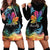 Rainbow Maple Leaf Hoodie Dress Canada Pride Show Your Colors - Wonder Print Shop