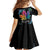 Rainbow Maple Leaf Kid Short Sleeve Dress Canada Pride Show Your Colors - Wonder Print Shop