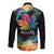 Rainbow Maple Leaf Long Sleeve Button Shirt Canada Pride Show Your Colors - Wonder Print Shop