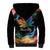 Rainbow Maple Leaf Sherpa Hoodie Canada Pride Show Your Colors