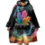 Rainbow Maple Leaf Wearable Blanket Hoodie Canada Pride Show Your Colors