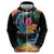 Rainbow Maple Leaf Zip Hoodie Canada Pride Show Your Colors