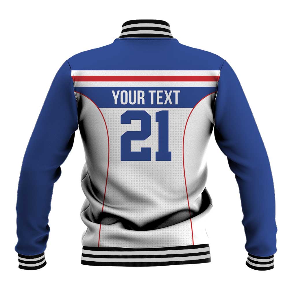 Custom Cape Verde Pride Baseball Jacket Blue Sharks Rising - Wonder Print Shop