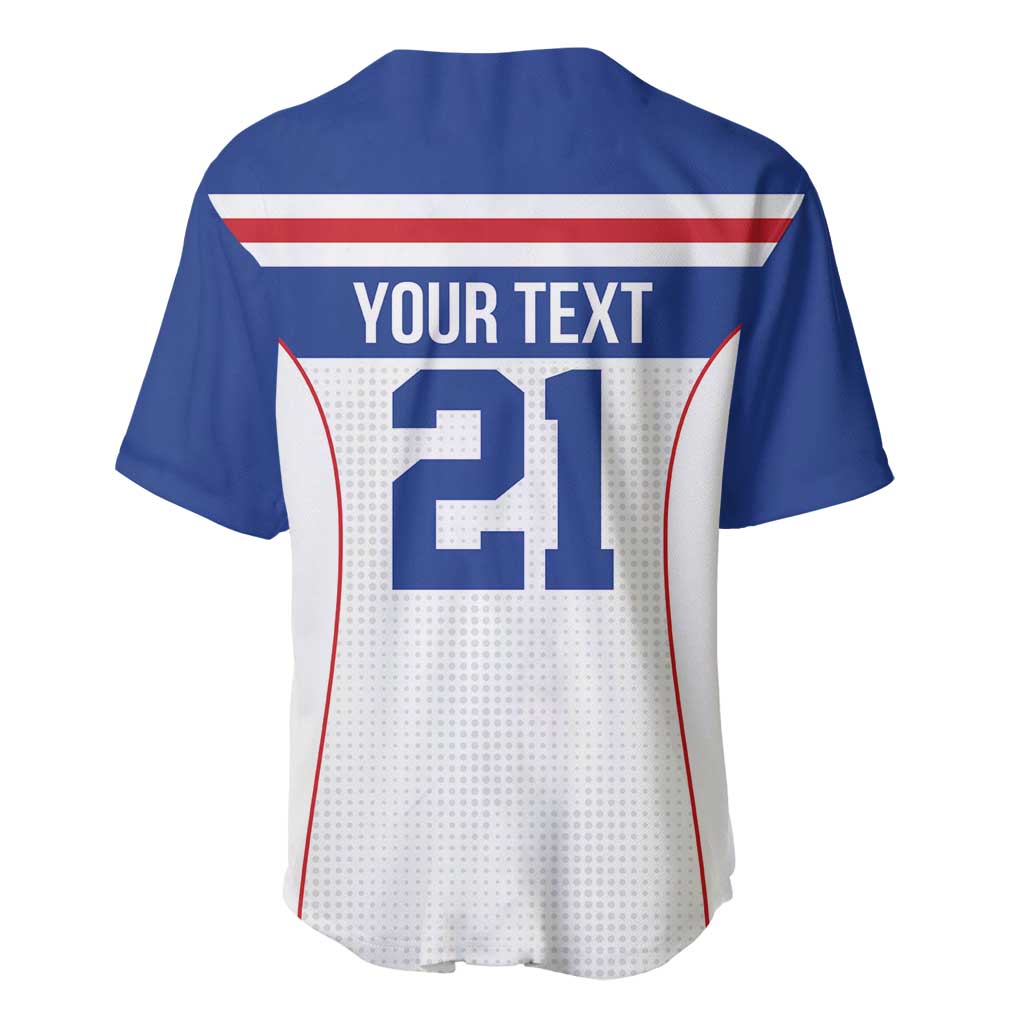 Custom Cape Verde Pride Baseball Jersey Blue Sharks Rising - Wonder Print Shop