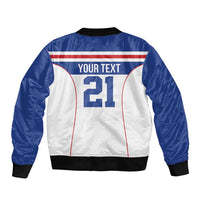 Custom Cape Verde Pride Bomber Jacket Blue Sharks Rising - Wonder Print Shop