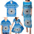 Personalised Fiji Marau Na Kerisimasi Family Matching Puletasi Dress and Hawaiian Shirt Merry Christmas Tapa Pattern Blue Style - Wonder Print Shop