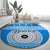 personalised-fiji-marau-na-kerisimasi-round-carpet-merry-christmas-tapa-pattern-blue-style