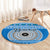 personalised-fiji-marau-na-kerisimasi-round-carpet-merry-christmas-tapa-pattern-blue-style