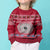 Personalised Fiji Marau Na Kerisimasi Kid Ugly Christmas Sweater Merry Christmas Tapa Pattern Red Style - Wonder Print Shop