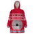 Personalised Fiji Marau Na Kerisimasi Wearable Blanket Hoodie Merry Christmas Tapa Pattern Red Style - Wonder Print Shop