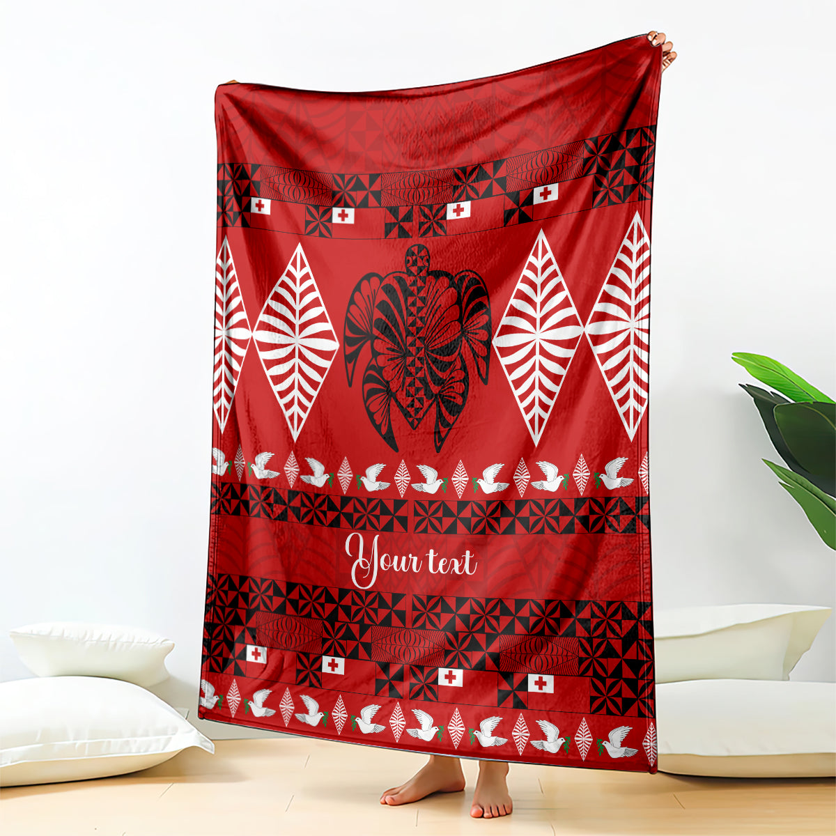 personalised-tonga-kilisimasi-fiefia-blanket-merry-christmas-with-turtle-ngatu-pattern