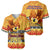 PNG Hamamas Krismas Baseball Jersey Papua New Guinea Bird Of Paradise Merry Christmas Gold Style LT9 - Wonder Print Shop