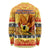 PNG Hamamas Krismas Long Sleeve Shirt Papua New Guinea Bird Of Paradise Merry Christmas Gold Style - Wonder Print Shop