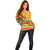 PNG Hamamas Krismas Off Shoulder Sweater Papua New Guinea Bird Of Paradise Merry Christmas Gold Style - Wonder Print Shop