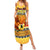 Personalised PNG Hamamas Krismas Family Matching Summer Maxi Dress and Hawaiian Shirt Papua New Guinea Bird Of Paradise Merry Christmas Gold Style - Wonder Print Shop