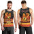 Personalised PNG Hamamas Krismas Men Tank Top Papua New Guinea Bird Of Paradise Merry Christmas Black Style - Wonder Print Shop