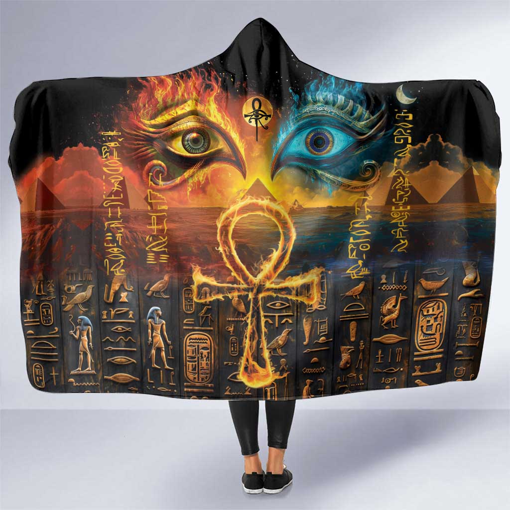 Eye of Ra and Eye of Horus Hooded Blanket Power and Magic Ancient Egyptian Mythology