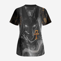 Mythical Anubis Scrub Top The Egyptian God of Death