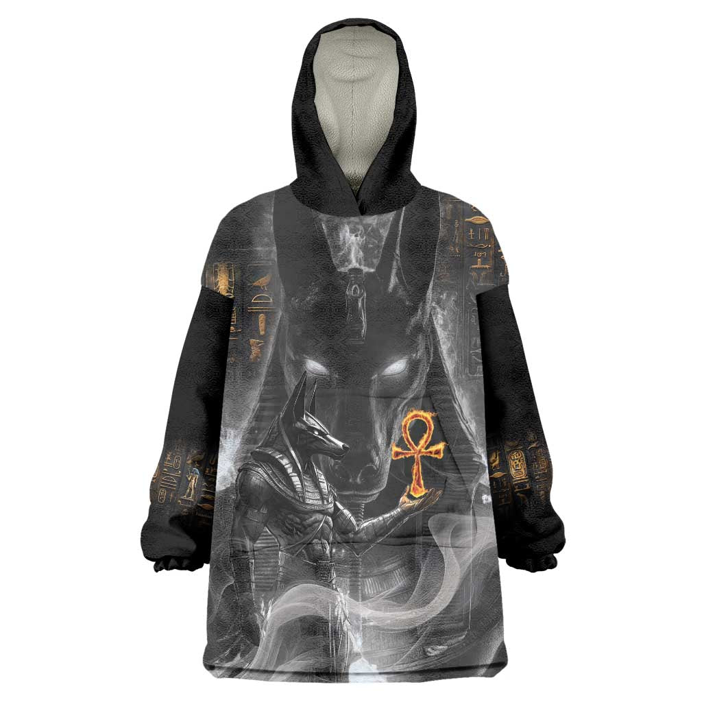 Mythical Anubis Wearable Blanket Hoodie The Egyptian God of Death