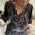 Mythical Anubis Women Casual Shirt The Egyptian God of Death