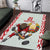 Belarus Ice Hockey Custom Area Rug With Bison Mascot Flag Style